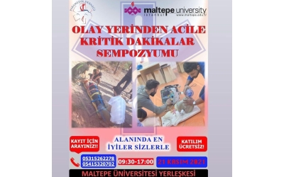 OLAY YERİNDEN ACİLE KRİTİK DAKİKALAR SEMPOZYUMU